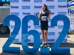 Charlotte Litrowski lief während ihrer Zeit in San Francisco auch einen Marathon